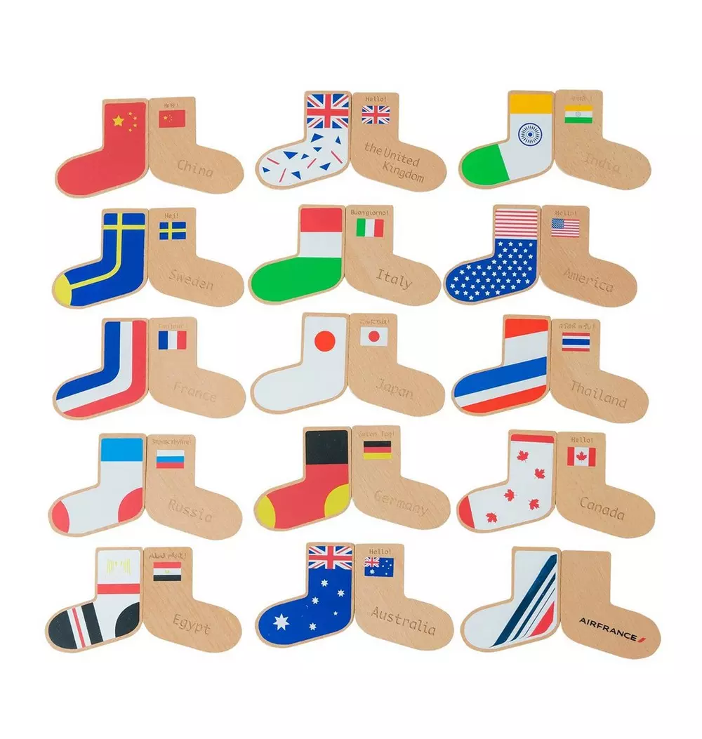 Step To The World - Hand Crafted Wooden Memory Game