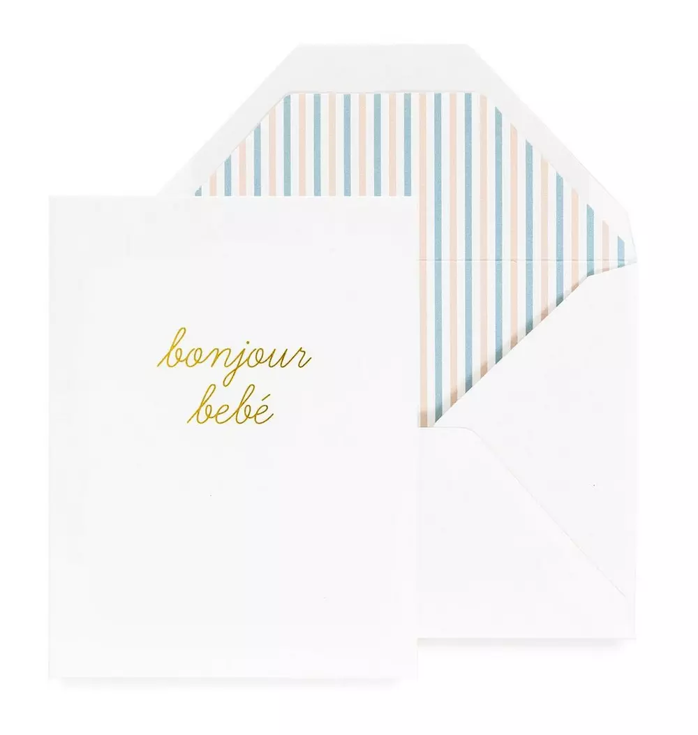 Bonjour Bebe Greeting Card