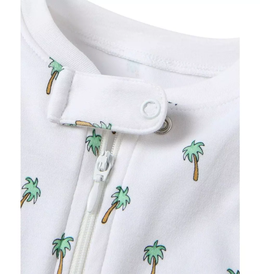 Baby's Pima Romper in Palmier