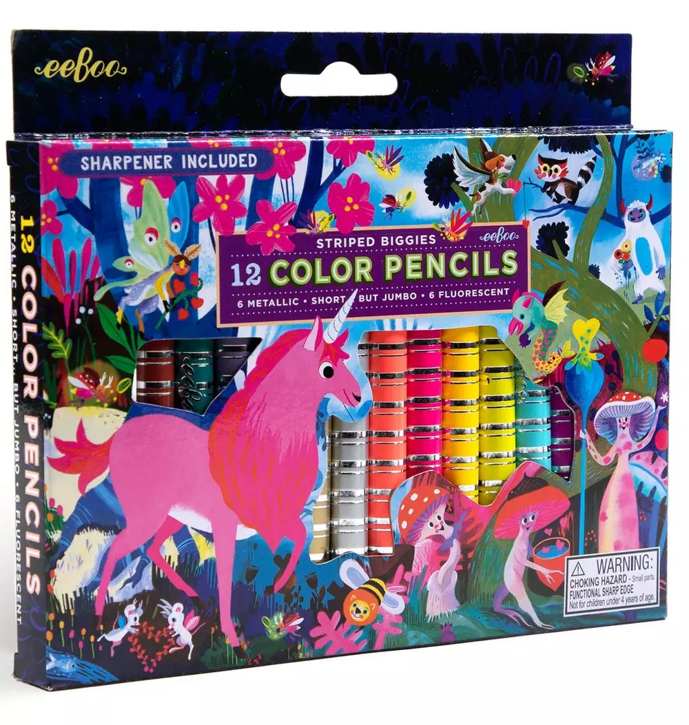 Biggies Color Pencils: Magical Creatures - 12pc