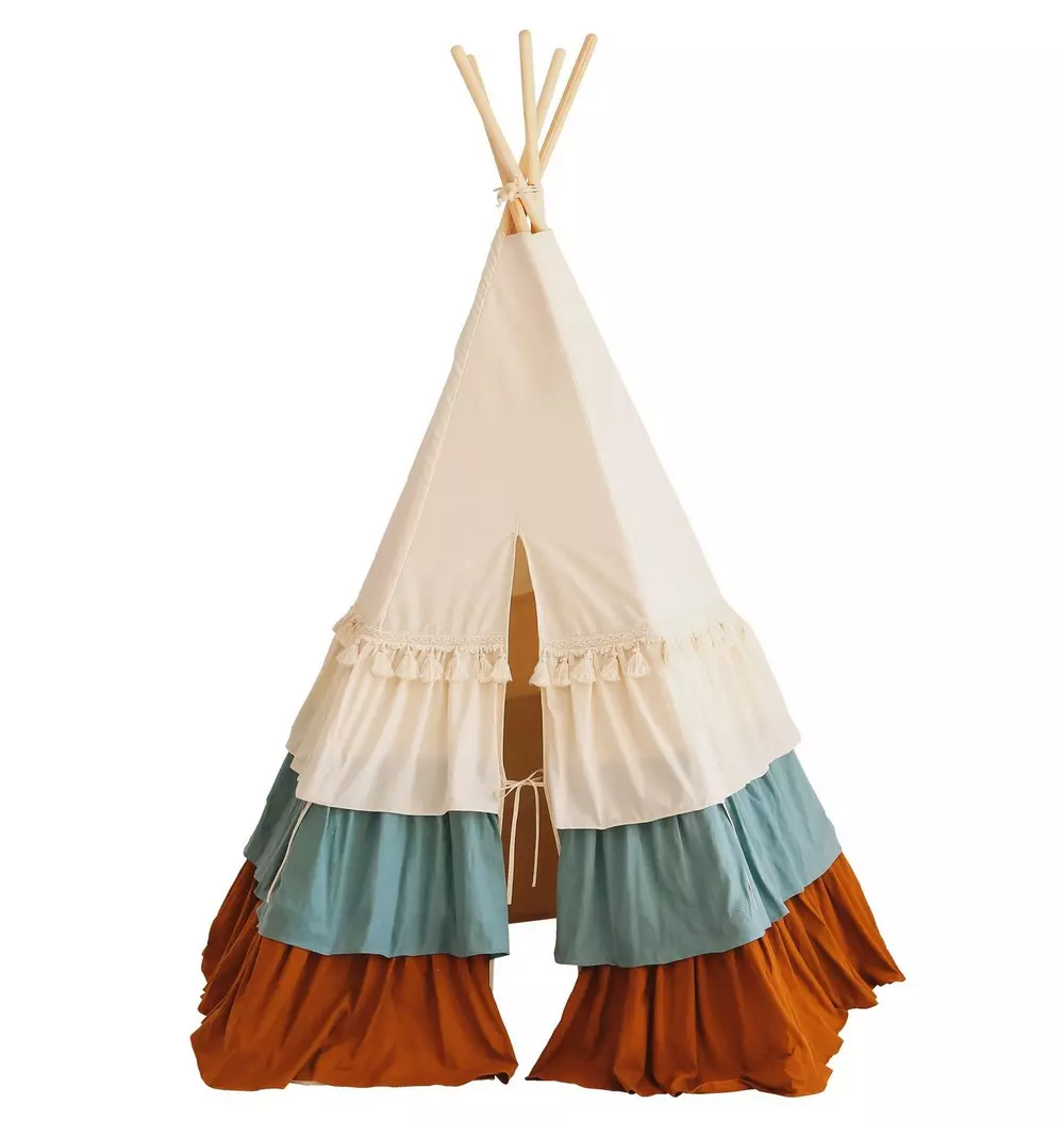 “Circus” Teepee Tent with Frills and